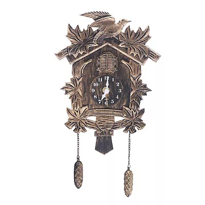 Cuckoo Clock Black Forest Quartz German Music Quarz Chalet Moving Train New Top • $40.32