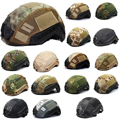 Camouflage Military Tactical Helmet Cover Cloth Protective Skin For Fast Helmet • £7.90