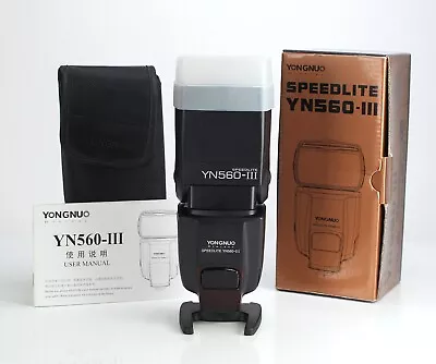 Yongnuo Digital Speedlite YN-560 III Flash Unit Universal Flashgun Boxed • £29.99