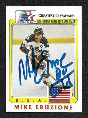 Mike Eruzione Autograph Auto 1983 Greatest Olympians USA Hockey Card - 1980 Gold • $92.99