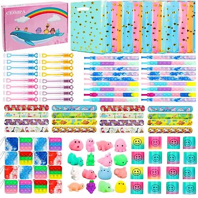 Party Favors For Kids Goodie Bags 112PCS Treasure Box Prizes For Classroom Valen • $15.25