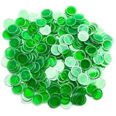 Green Magnetic Bingo Chips 3/4  Size- Bag Of 100 • $7.95