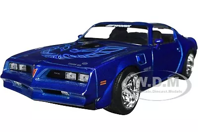 1977 Pontiac Firebird Trans Am Blue 1/24 Diecast Model Car By Jada 34720 • $20.99