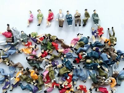 300pcs O Scale 1:48 Painted Model Train Sitting Figures Seated People Passengers • $12.90