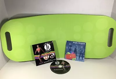 Lime Green Simply Fit Balance Board With Workout DVD And User Guide • $35.99