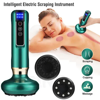 Electric Vacuum Cupping Massager Body Guasha Scraping Fat Burning Anti-Cellulite • £18.95