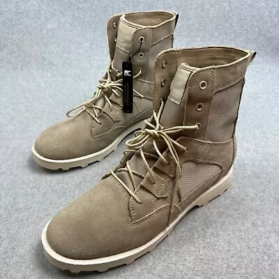 Sorel Caribou Combat Boots Mens Size 12 Leather Waterproof Lugged Sole New • $62.92