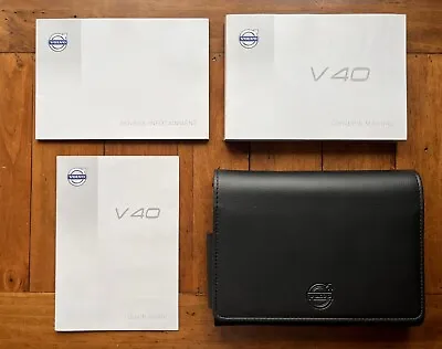 VOLVO V40 (2013 - 2016) Owners Manual / Handbook + Audio Guide + Wallet • $40.40