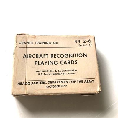 $9.99 • Buy 1979 Aircraft Recognition US Amy Playing Cards, Brand New Sealed In The Box.