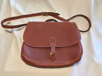 J. W. Hulme Large Legacy Leather Shoulder Bag Hunting Purse Brown USA • $125