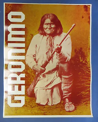 Very Rare Vintage 1974 Geronimo Educational Aid Poster Perfection Form Co. VGC • $89.99