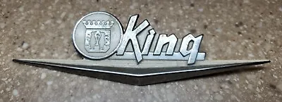 Vintage KING Kitchenette Stove Sink Mini Fridge Nameplate Emblem Badge • $15