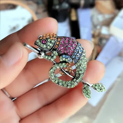 Chameleon Brooch High Grade Animal Pin Fashion Clothing Accessories Jewelry • $3.05