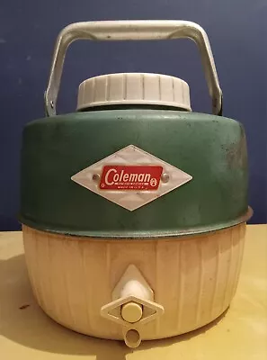 Vintage Coleman 1 Gallon Water Jug Cooler (Tested No Leaks) (Works Perfectly)  • $25