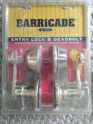 NIP Barricade By Yale Entry Lock & Deadbolt • $12