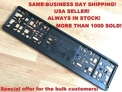 Euro License Plate Tag Holder Mount Adapter Bumper Frame Bracket AUTO CAR TRUCK • $7.95