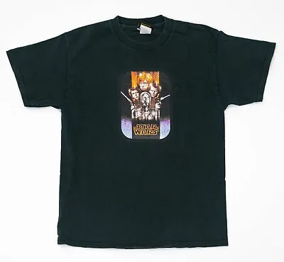 Vintage Star Wars Empire Strikes Back T-Shirt Men M Luke Han Solo Lela 19x28 • $19.95