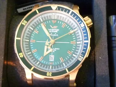 Vostok Europe Gents Anchar Automatic Wrist Watch Green 0036/3000 • $404.48