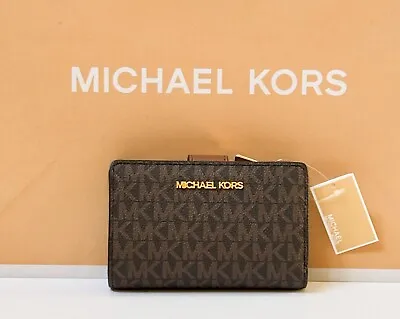 Michael Kors Jet Set Travel Medium Bifold Zipper Coin Wallet • $69.80