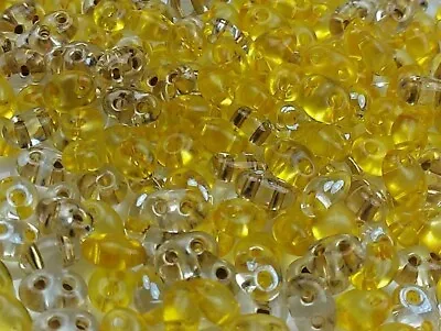 $4.27 • Buy Twin 2 Hole Czech Seed Beads Size 2.5 X 5 Mm   MIXTURE COLOR # 26   50 Grams