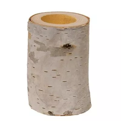 NEW Natural Birch Tea Light Holder Grungy Primitive Rustic Cabin 2.5  W X 4  T • $2.98