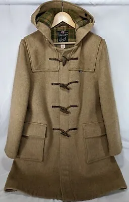 VTG Gloverall Original English Duffle Coat EUR 44 USA 16 Wool Blend Canal Tan • $165