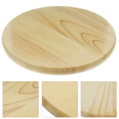  Wood Round Stool Noodles Counter Height Seat Chair Wooden Cushions • £18.39