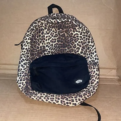 Vans LEOPARD Backpack Animal Print School Bag AOP • $22.50