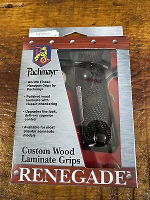 Pachmayr Renegade Double Diamond Grips For Colt 1911 Officers Models. 63251 • $20.20