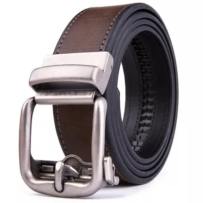 Ratchet Belt For Men Leather Dress Belts With Automatic Buckle1.5inch Width  • $15.99