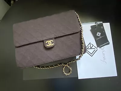 $810 • Buy Authentic Chanel Jersey Flap Bag 80’s Vintage RARE 40 Years!!!