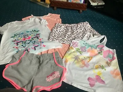 Bundle Girls Clothes Aye 13/15 Years Old 1dress 2 Shorts 2 Tops G Ondition • £8