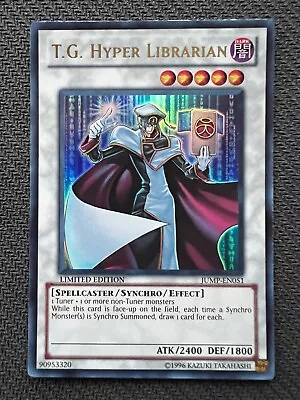 Yugioh T.G. Hyper Librarian Limited Edition Ultra Rare JUMP-EN051 NM • $16