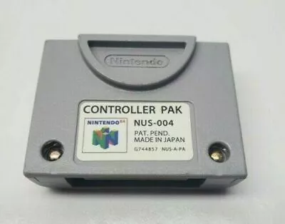 Official Nintendo 64 N64 OEM Video Game Memory Card Controller Pak Pack SAVE OEM • $16.99