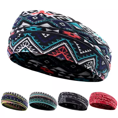 Sports Headbands For Men Women Moisture Wicking Workout Sweatband Yoga Hairband • $7.99