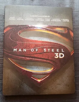 DC Man Of Steel 3D SteelBook (Blu-ray + Blu-ray 3D 2013) • $19.90