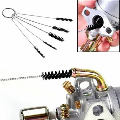 Motorcycle Carburetor Carbon Dirt Jet Remove Cleaning Needles + Brushes Tool Kit • $14.99
