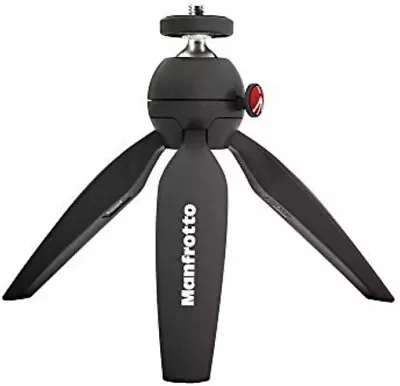 Manfrotto PIXI EVO II MTPIXIMII-B Black Ball Head Mini Tripod 1kg Load Capacity • £48.22