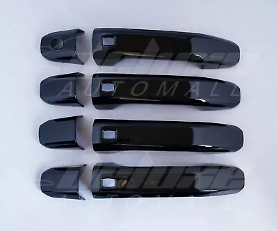 $59.95 • Buy BLACK Door Handle Covers FOR 2019-23 Chevy Silverado GMC Sierra WITH 4x Smartkey