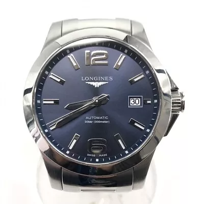 LONGINES Conquest L3.776.4.99.6 Men's Watch Automatic Navy Dial Analog Used • $830.45