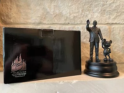 Art Of Disney Parks ''Partners'' Walt Disney And Mickey Mouse Bronze Statue NIB • $199