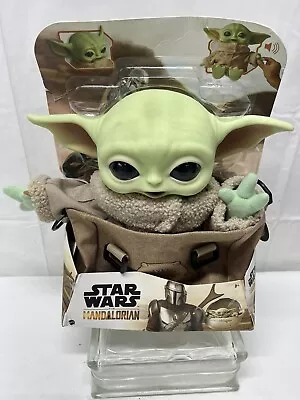 Star Wars Mandalorian The Child Baby Yoda Grogu 11” Talking Plush With Satchel! • $9.99