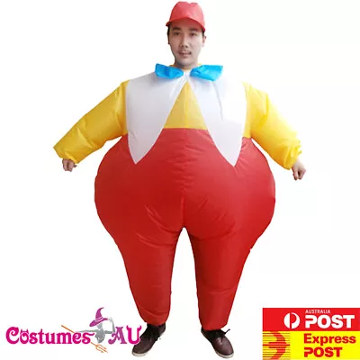 Mens Tweedle Dee Tweedle Dum Costume Alice In Wonderland Inflatable Book Week • £25.31