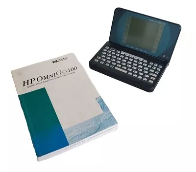 VIntage HP OMNIGO 100 Palm Top PDA Inc Stylus And Manual 1995 Spares Or Repair  • £49.95