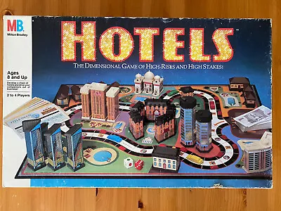 Hotels Board Game Milton Bradley MB High Rise Stakes Real Estate Strategy 1987 • £123.36