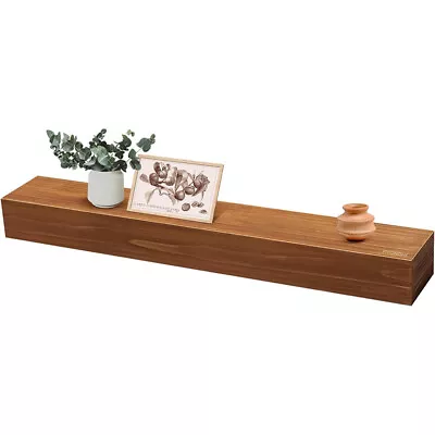 60'' Fireplace Mantel Wooden Wall Mounted Floating Shelf 9  Deep Solid Fir Wood • $119.99