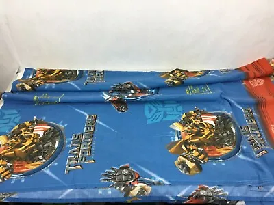 Transformers Revenge Of The Fallen Twin Flat Sheet Bedding Cutter Fabric 2009 • $8