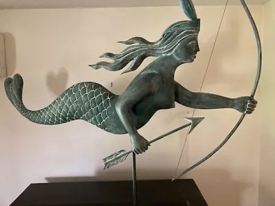 K. William Kauntz Narragansett Mermaid Folkart Weathervane • $1979