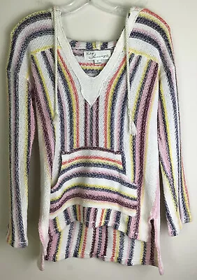 VINTAGE HAVANA Women’s SMALL 4/6 Bohemian Hippie Baja Beach Hoodie Drug Rug • $25