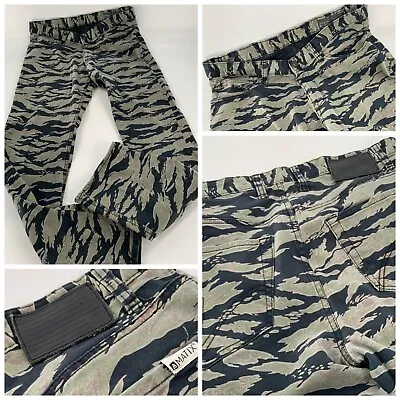 Matix Gripper Twill Slim Straight Camo Pants 32x31 Green Stretch YGI C2-395 • $44.99